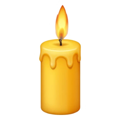 candle with a calm flame sticker