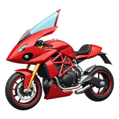 Un robot type bender de Futurama conduisant une mv Agusta 800rr dragster rouge et noir avec un casque et une combinaison de même couleur sticker
