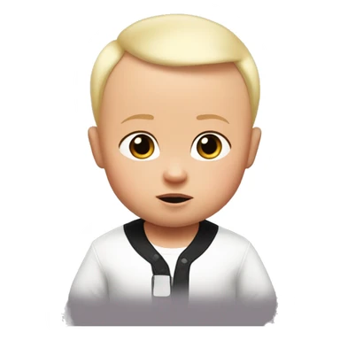 the boss baby with less hair sticker