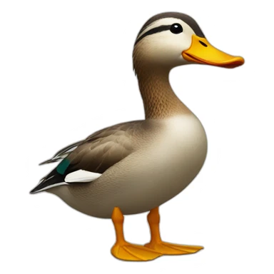 duck praising  sticker