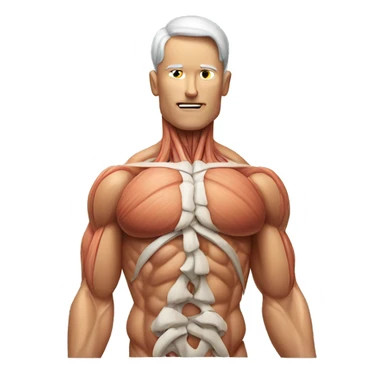 anatomical muscle sticker