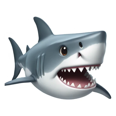 Shark with a hoddi  sticker
