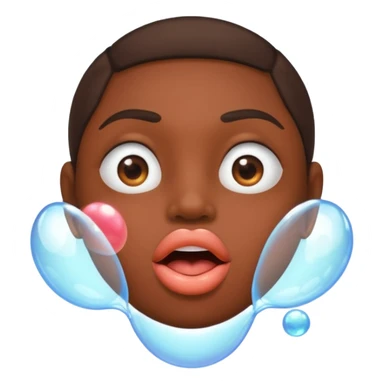 A mouth with a peach bubble saying “dollas nibba” sticker