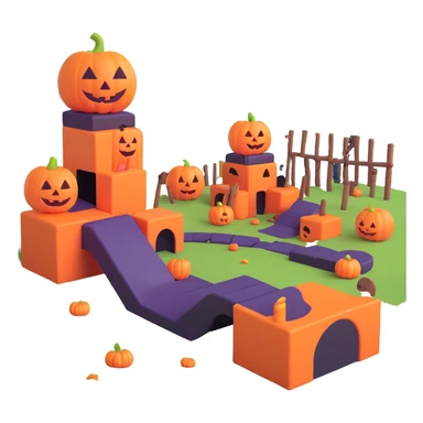 Halloween obstacle course sticker