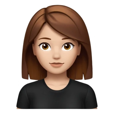 Roblox darians46 AVATARgirl whit brown hair and black shirt sticker