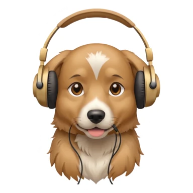 Dog streamer sticker