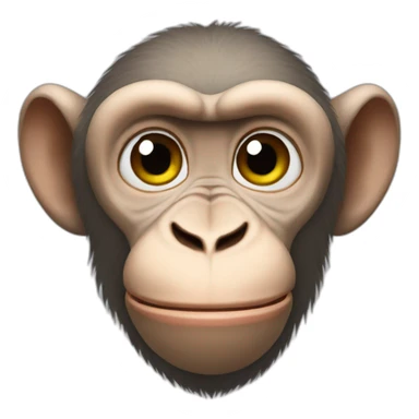 bald macaque sticker