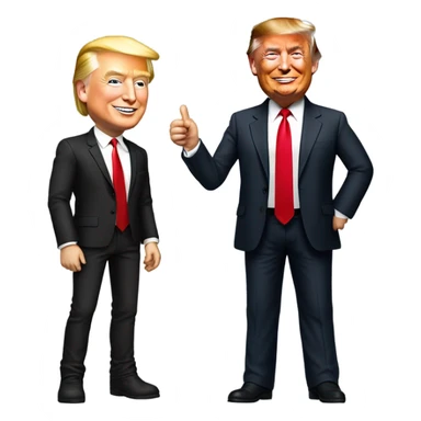 trump and elon musk  sticker