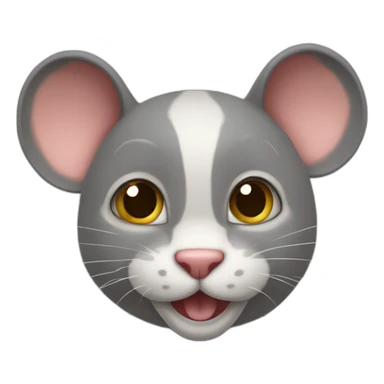 chat qui aime une souris sticker