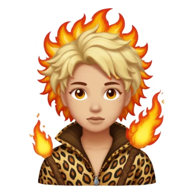 Dreamer, risk-taker, Fire, like animals sticker