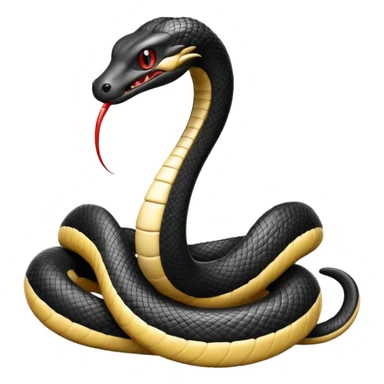 uma lamparina tradicional branca   com uma cobra  preta em volta  sticker