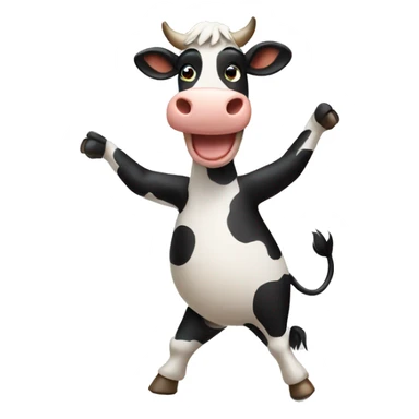 dancing Cow sticker