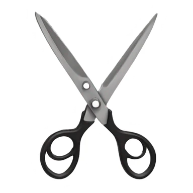 two scissor facing eachother sticker
