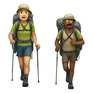 Trekking sticker