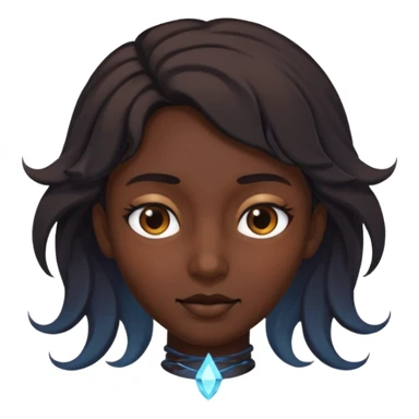 Face surrounded by shadow magic sticker