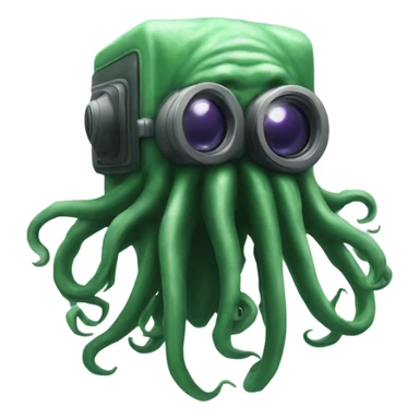 Cthulhu camera sticker