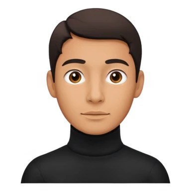 man in turtle neck sticker