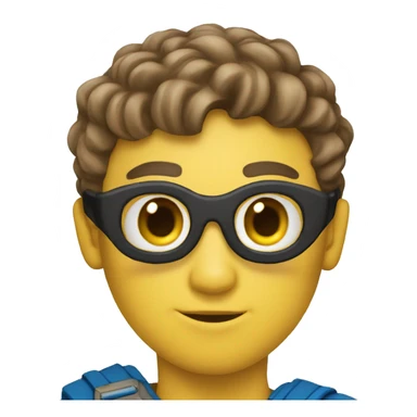 superhero with a pencil  sticker