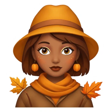 Cute Brown automne sticker