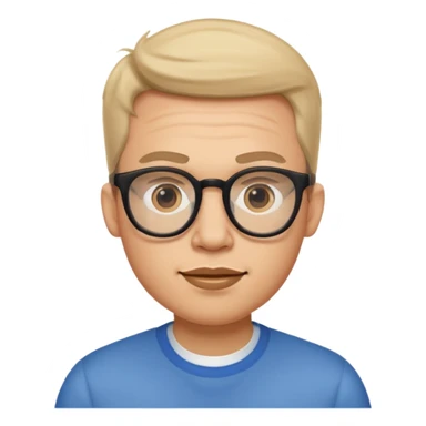 big spects with guy sticker