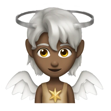 angel with devilhorns sticker