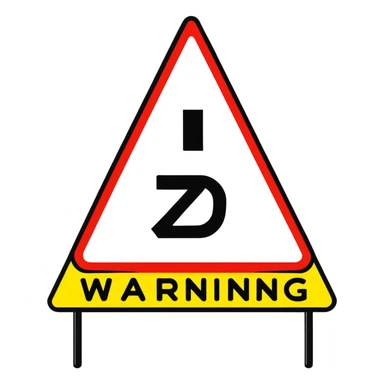warning sign alert sticker