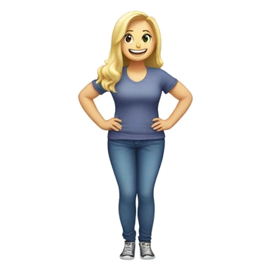 blondie loosing weight celebrating on scale sticker