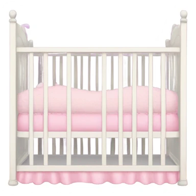 Baby girl crib sticker