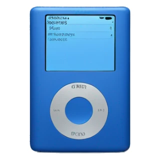 Ipod blue  sticker