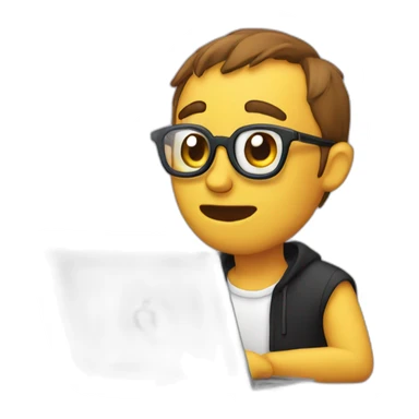 Mr Beast Watching Laptop  sticker