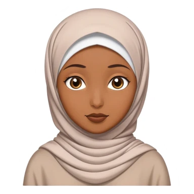 Girl wearing hijab sticker