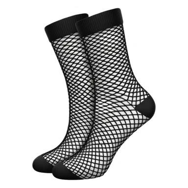 black fishnet socks sticker