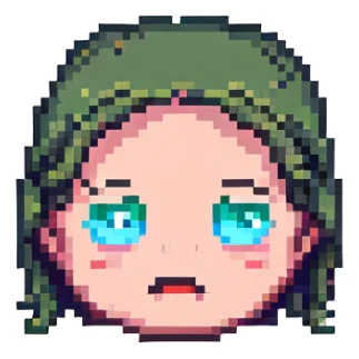 confused face, 1840s election theme, simple background sticker