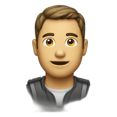 calvo enfadado sin dinero sticker