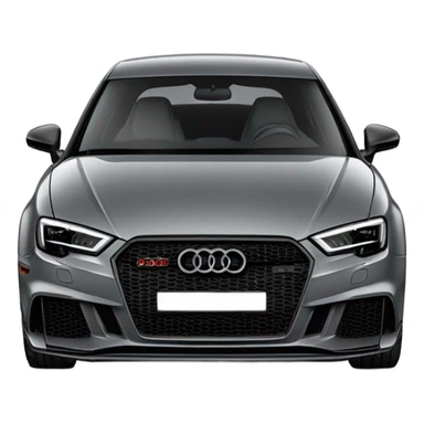 audi rs3 grey sticker