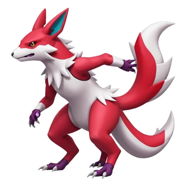 Heliolisk-Zangoose-Cyclizar-Genesect-Pokémon, full body sticker