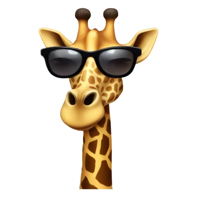 Giraffe wearing sunglasses  sticker