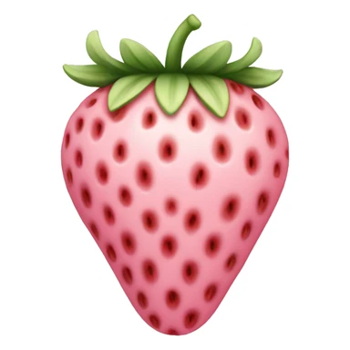 pastel pink strawberry  sticker
