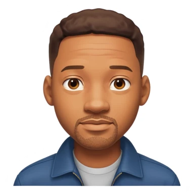 will smith with no beard sticker