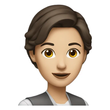 woman business analyst brunette sticker