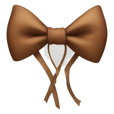 brown coquette bow sticker