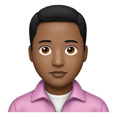Johnny Gill with black hair sticker