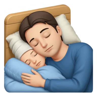 men sleeping sticker