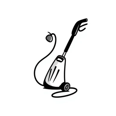 pressure washer, hand drawn doodle style sticker