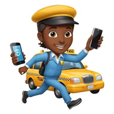 Djinn running taxi sticker