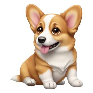 Corgi puppy sticker