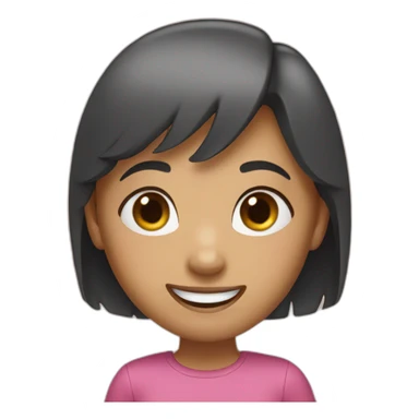 the girl say hi  sticker