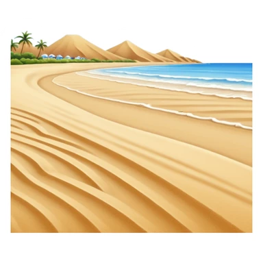 playa paisaje sin que sea un cuadro y que el cielo azul y la arena esten recortada sticker