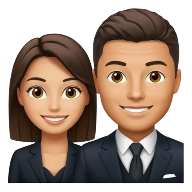 Ronaldo with georgina sticker