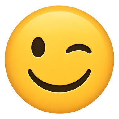 winking face emoji sticker
